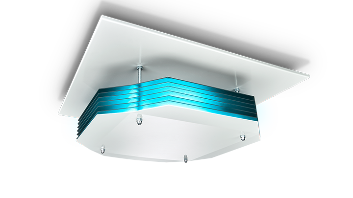 利浦吊顶式上层空气UV-C紫外线空气消毒系统