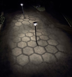 Metronomis LED 灯具打造了不同的地面效果