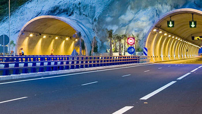 由飞利浦照明完美照亮的隧道
