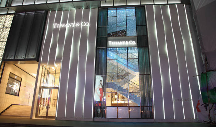 Tiffany蒂芙尼珠宝专卖店外立面LED照明案例