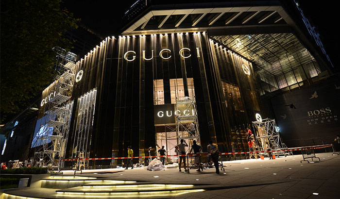 上海环贸GUCCI商场门店定制化LED照明案例