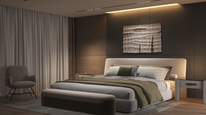 Closeup of accent lighting